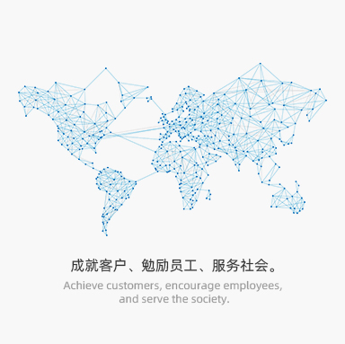 成就客戶(hù)、勉勵(lì)員工、服務(wù)社會(huì)。